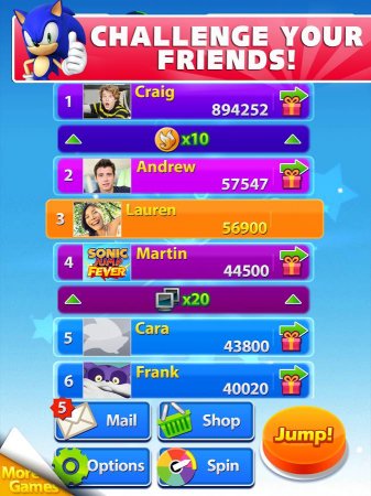 Sonic Jump Fever 1.5.3 Para Hileli Mod Apk indir