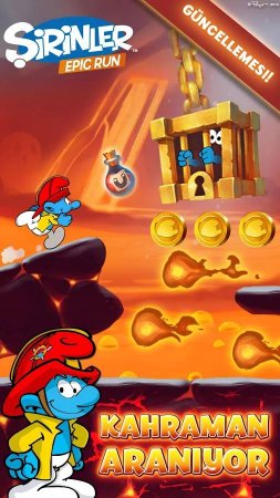 Şirinler Epic Run 1.4.1 Para Hileli Mod Apk indir
