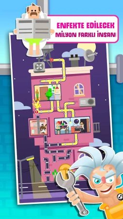 Pipe Infectors 1.1 Para Hileli Mod Apk indir