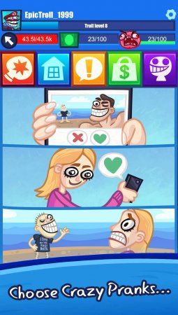 Troll Face Clicker Quest 0.93 Para Hileli Mod Apk indir