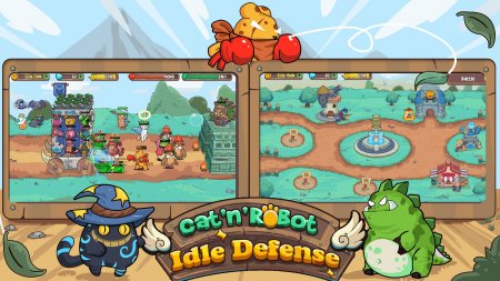 Cat'n'Robot: Idle Defense 3.12.0 Para Hileli Mod Apk indir