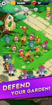 Merge Flowers vs. Zombies 2.9 Para Hileli Mod Apk indir