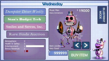 FNaF 6: Pizzeria Simulator 1.0.4 Kilitler Açık Hileli Mod Apk indir