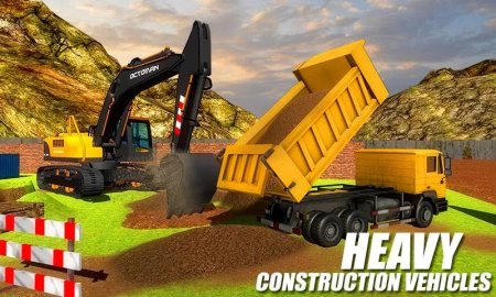 Heavy Excavator Crane City Construction Sim 2017 1.1 Para Hileli Mod Apk indir