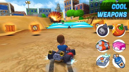 Boom Karts - Multiplayer Kart Racing 1.4.0 Kilitler Açık Hileli Mod Apk indir