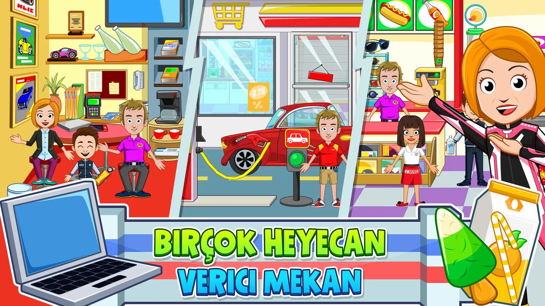 My Town : Car Garage Hile Apk Kullanımı.