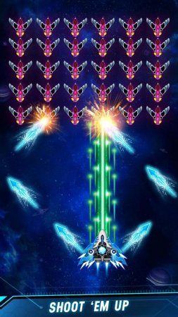 Space Shooter - Galaxy Attack 1.703 Kristal Hileli Mod Apk indir