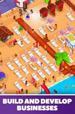 Idle Beach Tycoon : Cash Manager Simulator 1.0.16 Para Hileli Mod Apk indir