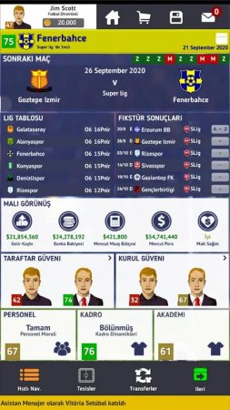 Soccer Manager 2021 2.1.1 Reklamsız Hileli Mod Apk indir