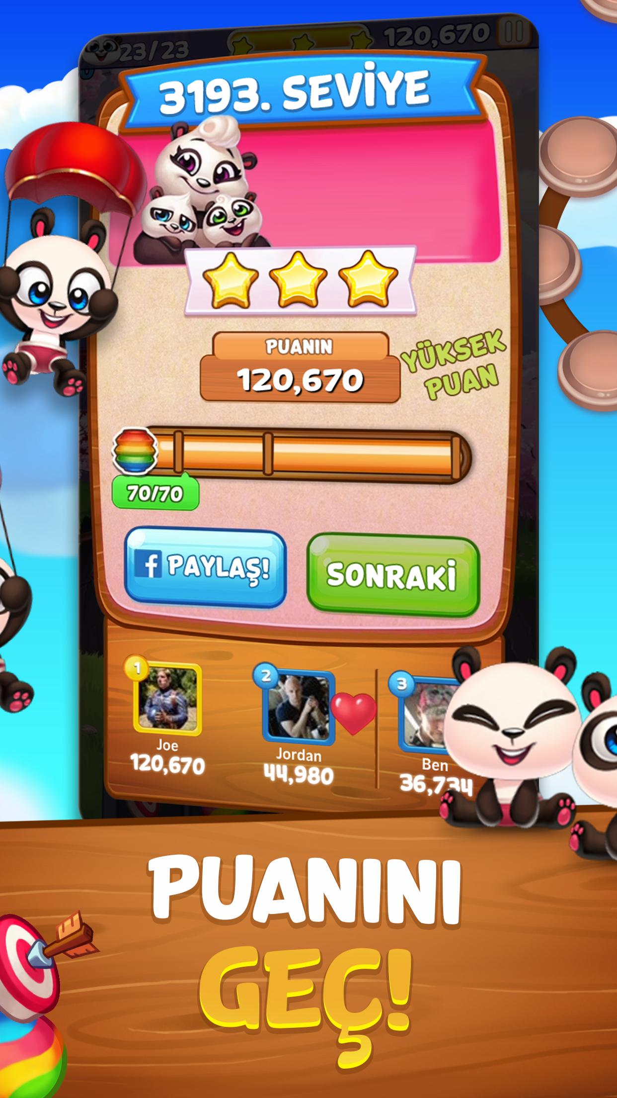 3 stars level 61 panda pop! bubble shooter 3 stars level 61 panda pop! bubble shooter