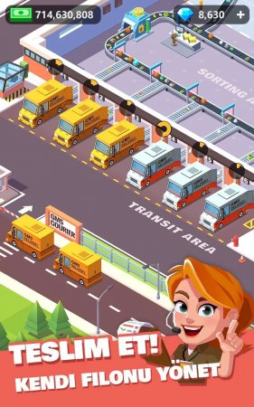 Idle Courier Tycoon 1.13.1 Para Hileli Mod Apk indir