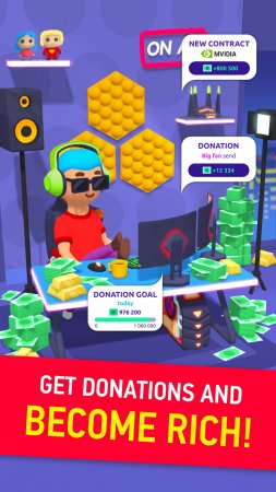 Idle Streamer Tycoon 2.6 Para Hileli Mod Apk indir