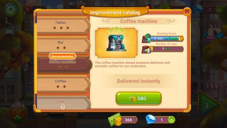 Grand Cafe Mania 0.05 Para Hileli Mod Apk indir