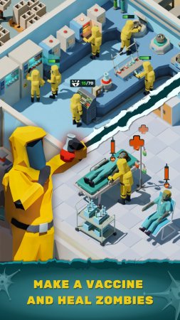 Idle Zombie Hospital Tycoon: Management Game 2.12.0 Para Hileli Mod Apk indir