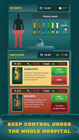Idle Zombie Hospital Tycoon: Management Game 2.12.0 Para Hileli Mod Apk indir
