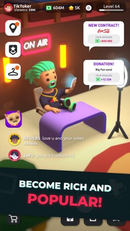 Idle Tiktoker: Get Followers and Become Celebrity 1.1.13 Para Hileli Mod Apk indir