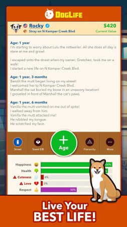 DogLife: BitLife DogsDog 1.6.1 Kilitler Açık Hileli Mod Apk indir