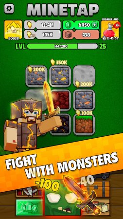 Minetap & Merge Clicker 2.2.2 Para Hileli Mod Apk indir