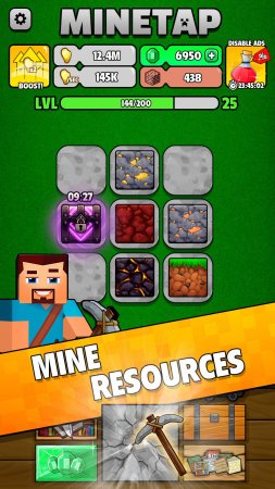 Minetap & Merge Clicker 2.2.2 Para Hileli Mod Apk indir