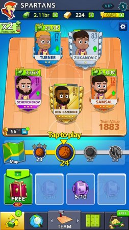 Idle Five Basketball Tycoon 1.21.5 Para Hileli Mod Apk indir