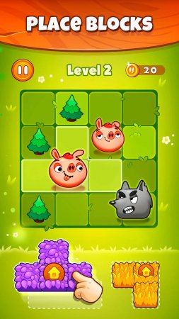 Pigs and Wolf - Block Puzzle 1.0.0.1 İpucu Hileli Mod Apk indir