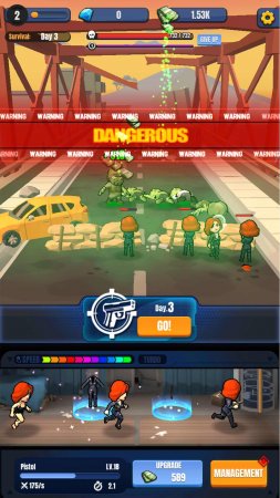 Idle Zombie Shooting 0.0.5 Para Hileli Mod Apk indir