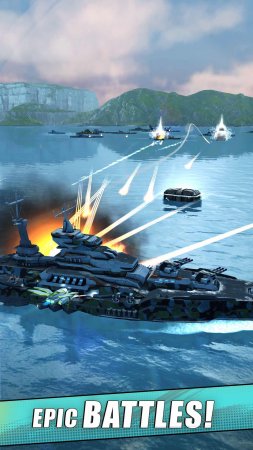 Idle Fleet Warship Shooter 0.36 Para Hileli Mod Apk indir